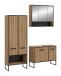Badezimmer-Set >Bagno< in Artisan Eiche Nachbildung - 154x192x36cm (BxHxT)