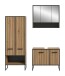 Badezimmer-Set >Bagno< in Artisan Eiche Nachbildung - 154x192x36cm (BxHxT)