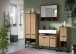 Badezimmer-Set >Bagno< in Artisan Eiche Nachbildung - 154x192x36cm (BxHxT)