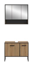 Badezimmer-Set >Bagno< in Artisan Eiche Nachbildung...