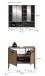 Badezimmer-Set >Bagno< in Artisan Eiche Nachbildung - 80x192x36cm (BxHxT)