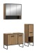 Badezimmer-Set >Bagno< in Artisan Eiche Nachbildung - 125x192x36cm (BxHxT)