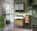 Badezimmer-Set >Bagno< in Artisan Eiche Nachbildung - 125x192x36cm (BxHxT)