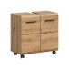 Waschbeckenunterschrank >Ice< in Artisan Eiche Nachbildung - 60x58x30cm (BxHxT)