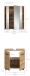 Badezimmer-Set >Ice< in Artisan Eiche Nachbildung - 60x185x30cm (BxHxT)
