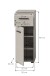 Midischrank >Ice< in Kaschmir - 30x80x30cm (BxHxT)