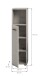 Midischrank >Ice< in Kaschmir - 30x110x30cm (BxHxT)