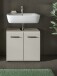 Waschbeckenunterschrank >Ice< in Kaschmir - 60x54x30cm (BxHxT)