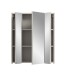 Badezimmerspiegelschrank >Ice< in Kaschmir/Spiegelglas - 60x70x18cm (BxHxT)