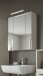 Badezimmerspiegelschrank >Ice< in Kaschmir/Spiegelglas - 60x70x18cm (BxHxT)