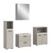 Badezimmer-Set >Ice< in Kaschmir - 180x185x30cm (BxHxT)