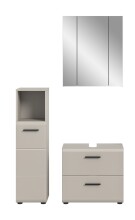 Badezimmer-Set >Ice< in Kaschmir - 105x185x30cm...