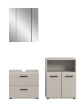 Badezimmer-Set >Ice< in Kaschmir - 135x185x30cm...