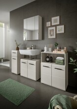 Badezimmer-Set >Ice< in Kaschmir - 180x185x30cm (BxHxT)