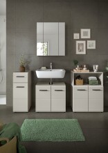 Badezimmer-Set >Ice< in Kaschmir - 180x185x30cm (BxHxT)