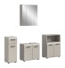 Badezimmer-Set >Ice< in Kaschmir - 180x185x30cm (BxHxT)