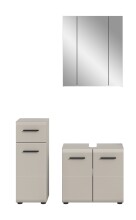 Badezimmer-Set >Ice< in Kaschmir - 105x185x30cm...