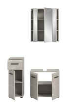 Badezimmer-Set >Ice< in Kaschmir - 105x185x30cm (BxHxT)