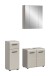Badezimmer-Set >Ice< in Kaschmir - 105x185x30cm (BxHxT)