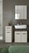 Badezimmer-Set >Ice< in Kaschmir - 105x185x30cm (BxHxT)