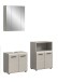 Badezimmer-Set >Ice< in Kaschmir - 135x185x30cm (BxHxT)