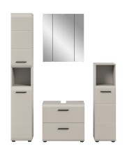 Badezimmer-Set >Ice< in Kaschmir - 150x185x30cm...