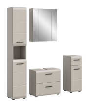 Badezimmer-Set >Ice< in Kaschmir - 150x185x30cm...