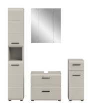 Badezimmer-Set >Ice< in Kaschmir - 150x185x30cm...