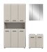 Badezimmer-Set >Ice< in Kaschmir - 165x185x30cm (BxHxT)