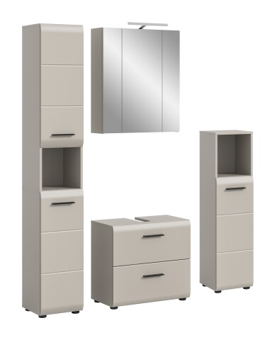 Badezimmer-Set >Ice< in Kaschmir - 150x185x30cm (BxHxT)