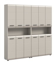 Badezimmer-Set >Ice< in Kaschmir - 180x185x30cm...