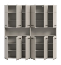 Badezimmer-Set >Ice< in Kaschmir - 180x185x30cm (BxHxT)