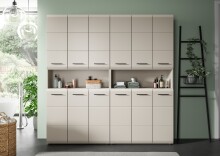 Badezimmer-Set >Ice< in Kaschmir - 180x185x30cm (BxHxT)