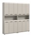 Badezimmer-Set >Ice< in Kaschmir - 180x185x30cm (BxHxT)