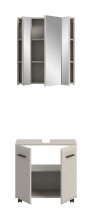 Badezimmer-Set >Ice< in Kaschmir - 60x185x30cm (BxHxT)