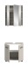 Badezimmer-Set >Ice< in Kaschmir - 60x185x30cm (BxHxT)