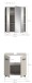Badezimmer-Set >Ice< in Kaschmir - 60x185x30cm (BxHxT)