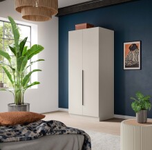 Kleiderschrank >Kopenhagen< in Kaschmir - 80x181x52cm (BxHxT)