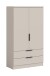 Garderobenschrank >Kopenhagen< in Kaschmir - 80x140x37cm (BxHxT)