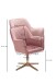 Bürostuhl >WL6.306< in Rosa / gold - 55x97x55 (BxHxT)