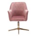 Bürostuhl >WL6.306< in Rosa / gold - 55x97x55 (BxHxT)