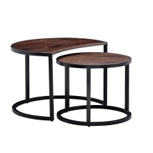 Satztisch >WL6.339< (2-teilig) in Mango Braun /...