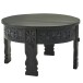 Couchtisch >WL6.349< in Mango-Schwarz, Massivholz - 36x60cm (HxD)