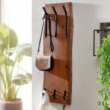 Wandgarderobe >WL6.360< in Akazie / schwarz -...