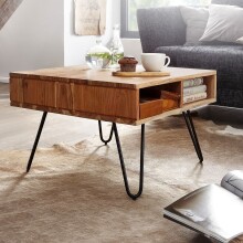 Couchtisch >WL6.367< in Akazie / schwarz,...