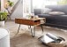 Couchtisch >WL6.367< in Akazie / schwarz, Massivholz / Metall - 60x40x60 (BxHxT)