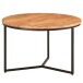 Couchtisch >WL6.368< in Akazie / schwarz, Massivholz / Metall - 38x60cm (HxT)