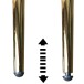 Esszimmerstuhl >WL6.402< (2er-Set) in Beige / gold, Samt - 53x87x50cm (BxHxT)