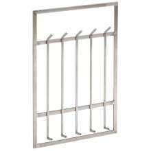 Wandgarderobe >WL6.442< in matt poliert, Metall -...