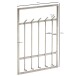 Wandgarderobe >WL6.442< in matt poliert, Metall - 60x100x8cm (BxHxT)